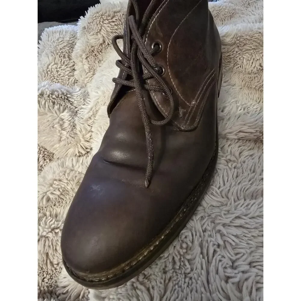WOLVERINE 1883 Francisco Brown Chukka Boot Men 8.5 W00768 Leather Boots Lace Up